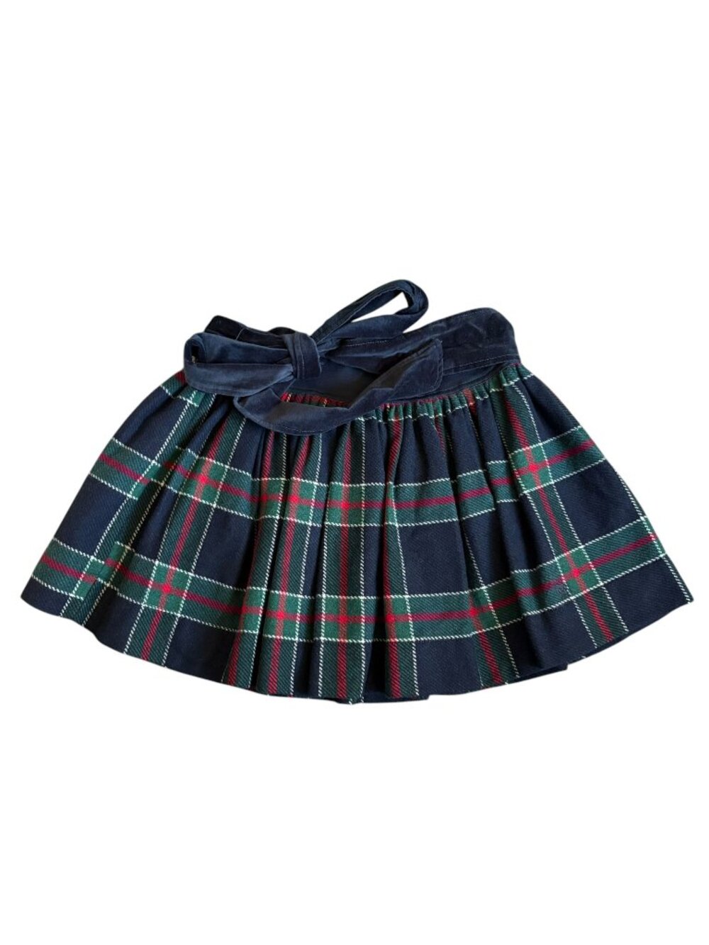 Abercrombie and Fitch Y2K Plaid Tartan Wool Blend Mini Skirt Pleated Large